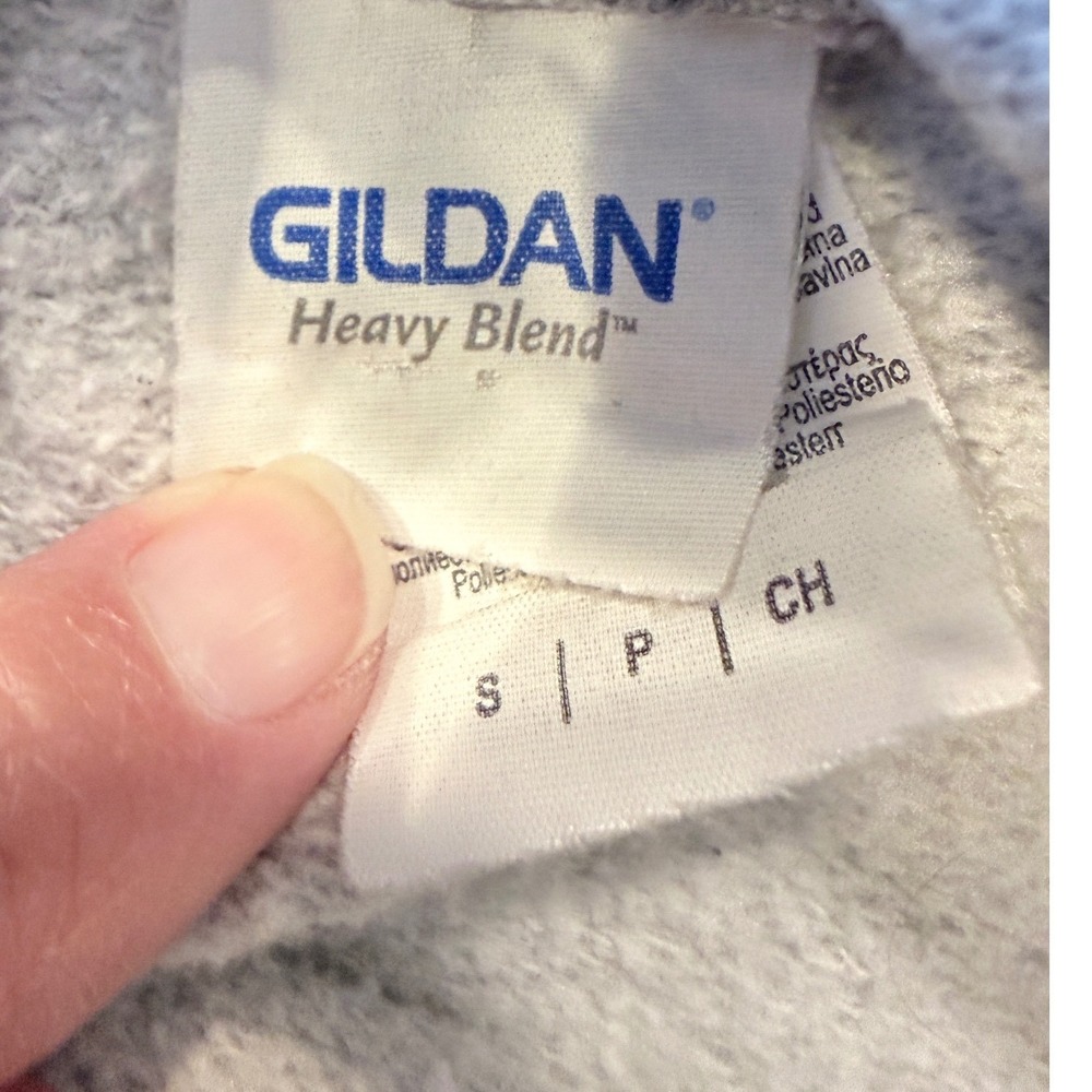 Gildan Superchronics Seattle Space Needle Cannabis Graphic Hoodie Gray Small - Picture 3 of 11